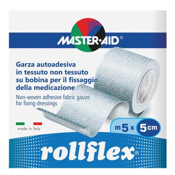 Master-Aid Rollflex Garza Autoadesiva in TNT 5mx5cm