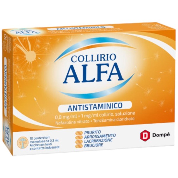 Collirio ALFA Antistaminico 10 monodose da 0,3ml