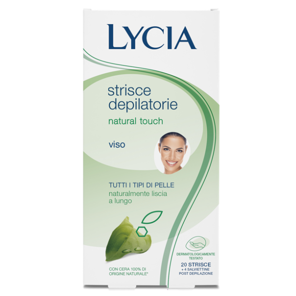 LYCIA Natural Touch 20 Strisce Depilatorie Viso